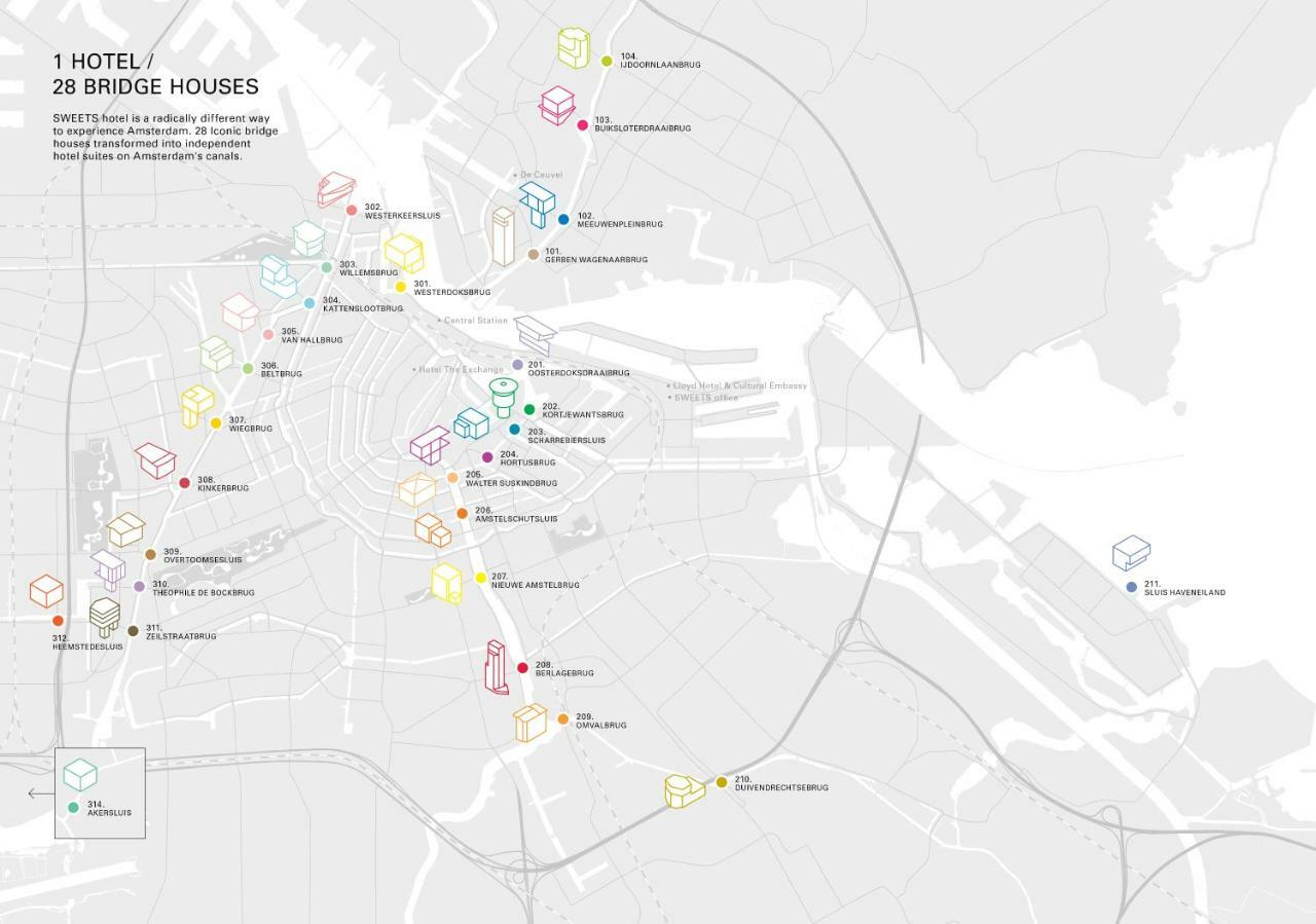 Sweets - Gerben Wagenaarbrug Amsterdam Eksteriør billede